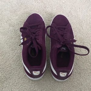 Puma Purple Low Top Sneakers